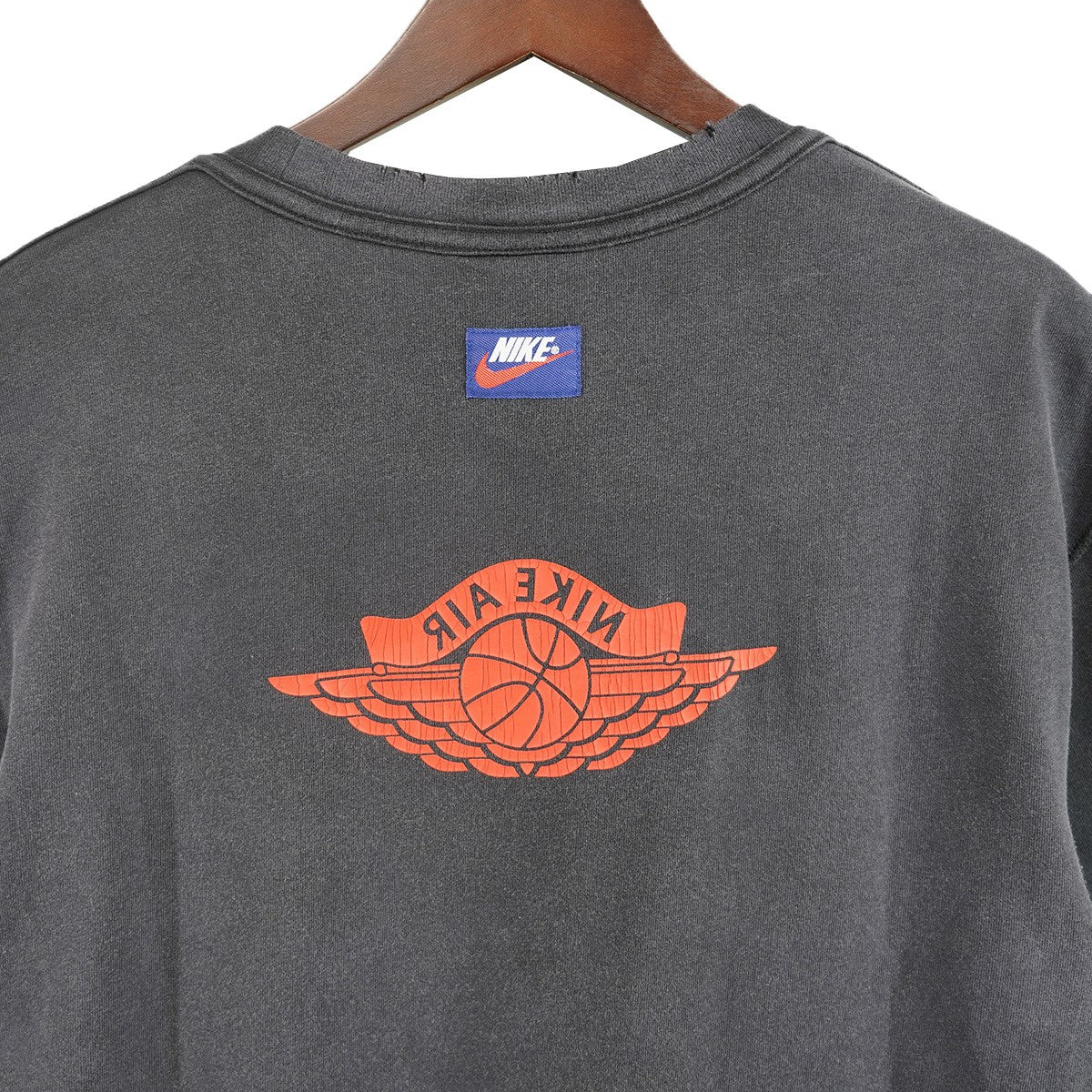 JORDAN BRAND M J RARE AIR WSH 85 SS CREWジョーダン Vintage ヴィンテージ ダメージ 加工 ロゴ Tシャツ