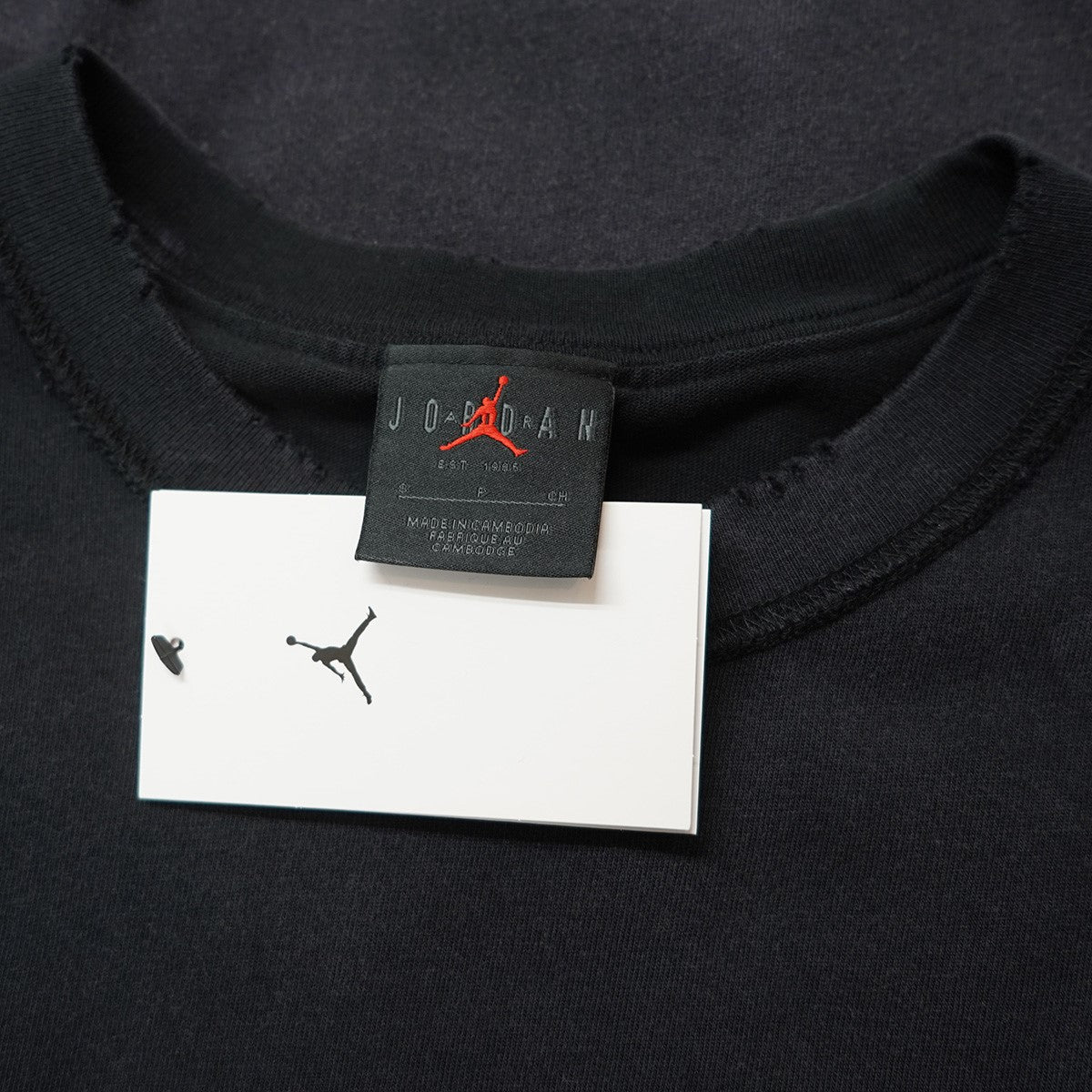 JORDAN BRAND M J RARE AIR WSH 85 SS CREWジョーダン Vintage ヴィンテージ ダメージ 加工 ロゴ Tシャツ
