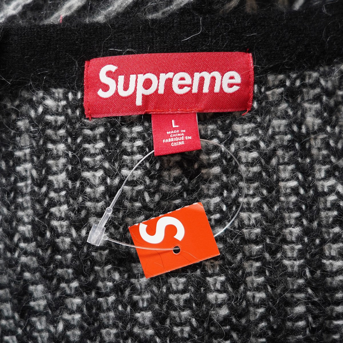 Supreme 25SS 2-Tone Mohair Cardiganストライプ ツートーン モヘア カーディガン ニット 古着・中古-4枚目のアイテム画像