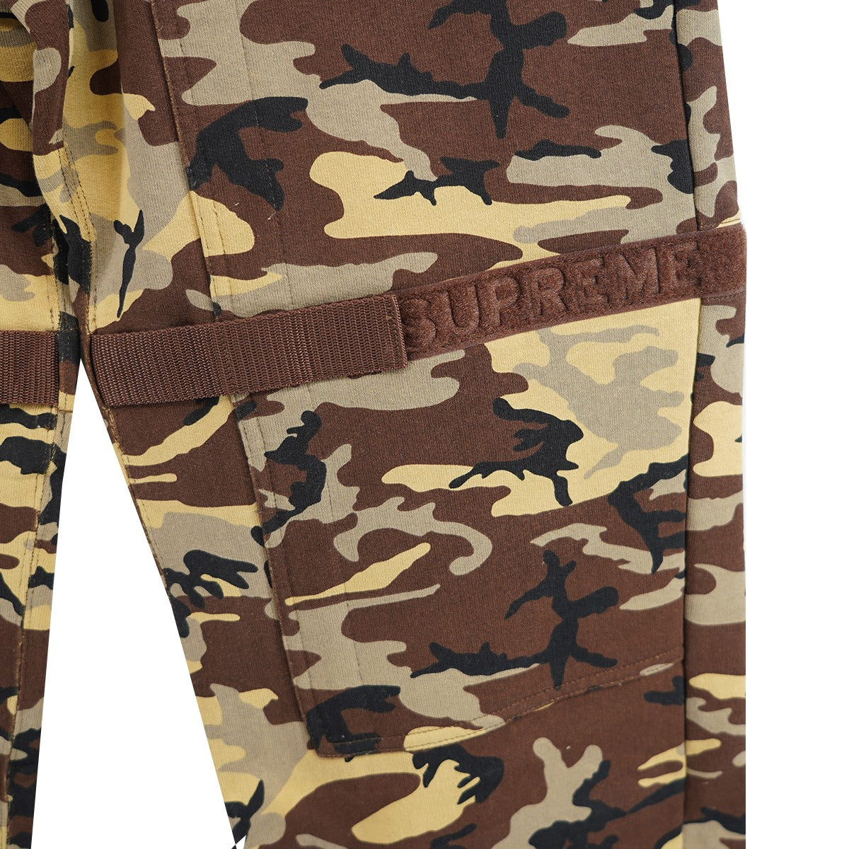 Supreme×MARITHE+FRANCOIS GIRBAUD 25SS Marithe + Francois Girbaud Shuttle Tape Cargo Sweatpantロゴ イージー シャトル テープ カーゴ スウェットパンツ 古着・中古-4枚目のアイテム画像