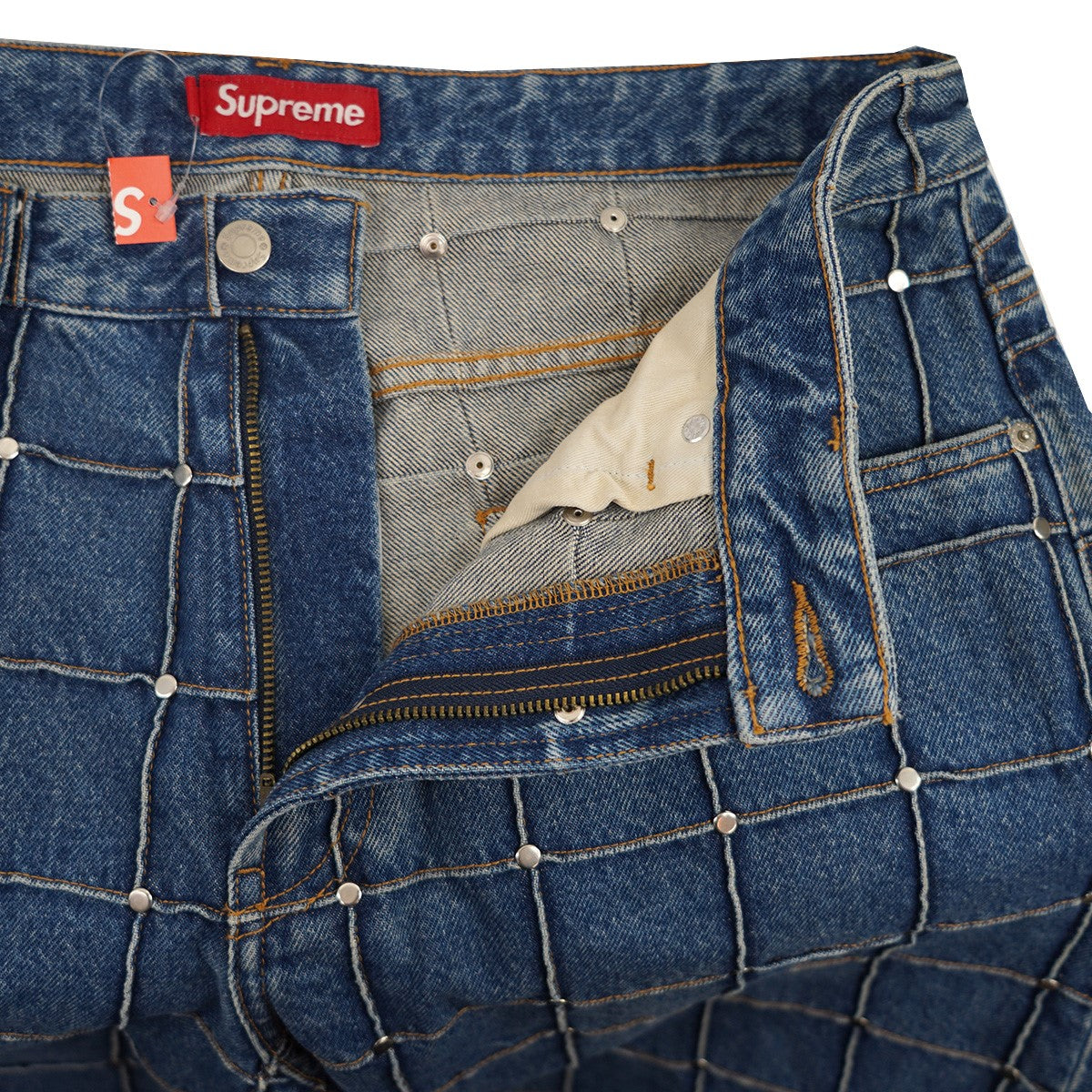 Supreme(シュプリーム) 25SS Studded Seam Loose Fit Jeanスタッズ