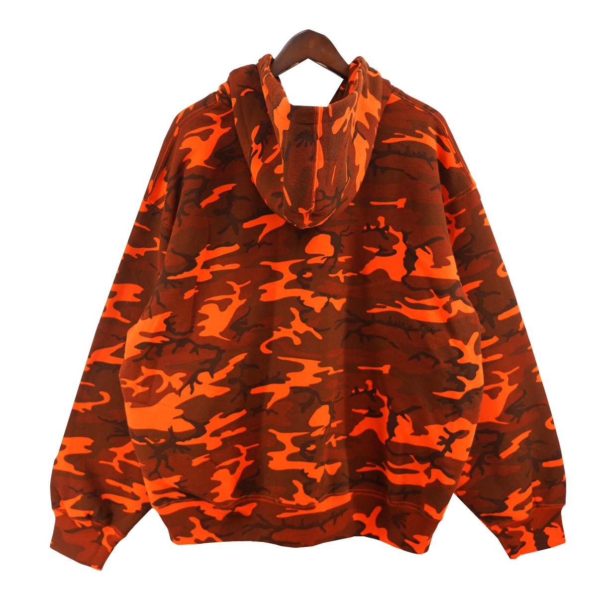 Supreme 25SS Small Box Zip Up Hooded Sweatshirt BrightOrangeCamoスモール ボックスロゴ ジップアップ フードスウェットシャツ パーカー 古着・中古-4枚目のアイテム画像