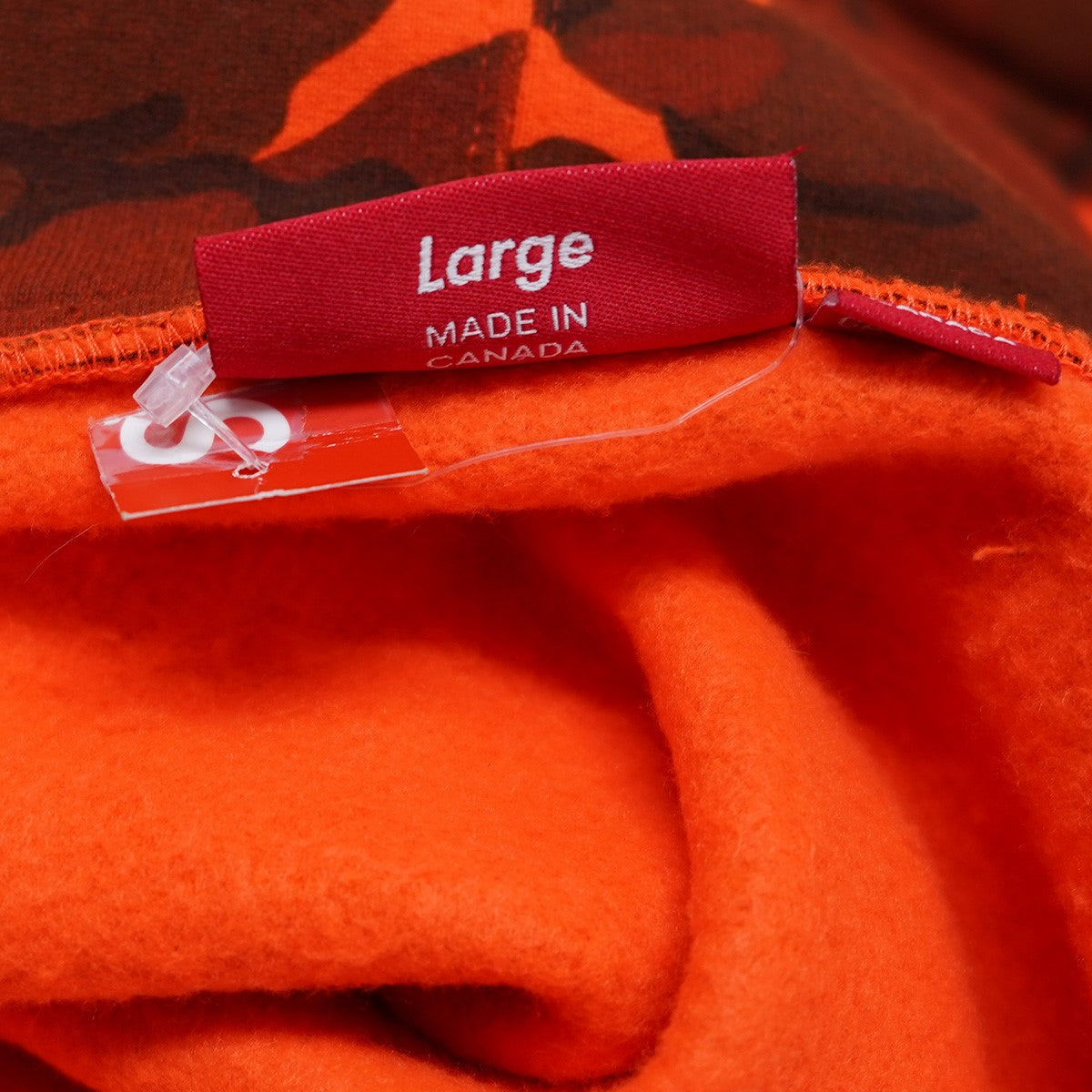 Supreme 25SS Small Box Zip Up Hooded Sweatshirt BrightOrangeCamoスモール ボックスロゴ ジップアップ フードスウェットシャツ パーカー 古着・中古-6枚目のアイテム画像
