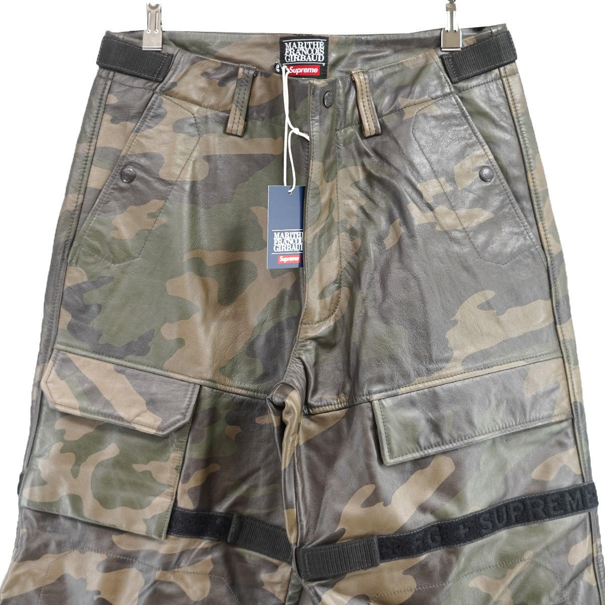 Supreme×Marithe + Francois Girbaud 25SS Shuttle Tape Leather Cargo Pant Camoロゴ シャトル テープ レザー カーゴ パンツ 古着・中古-3枚目のアイテム画像