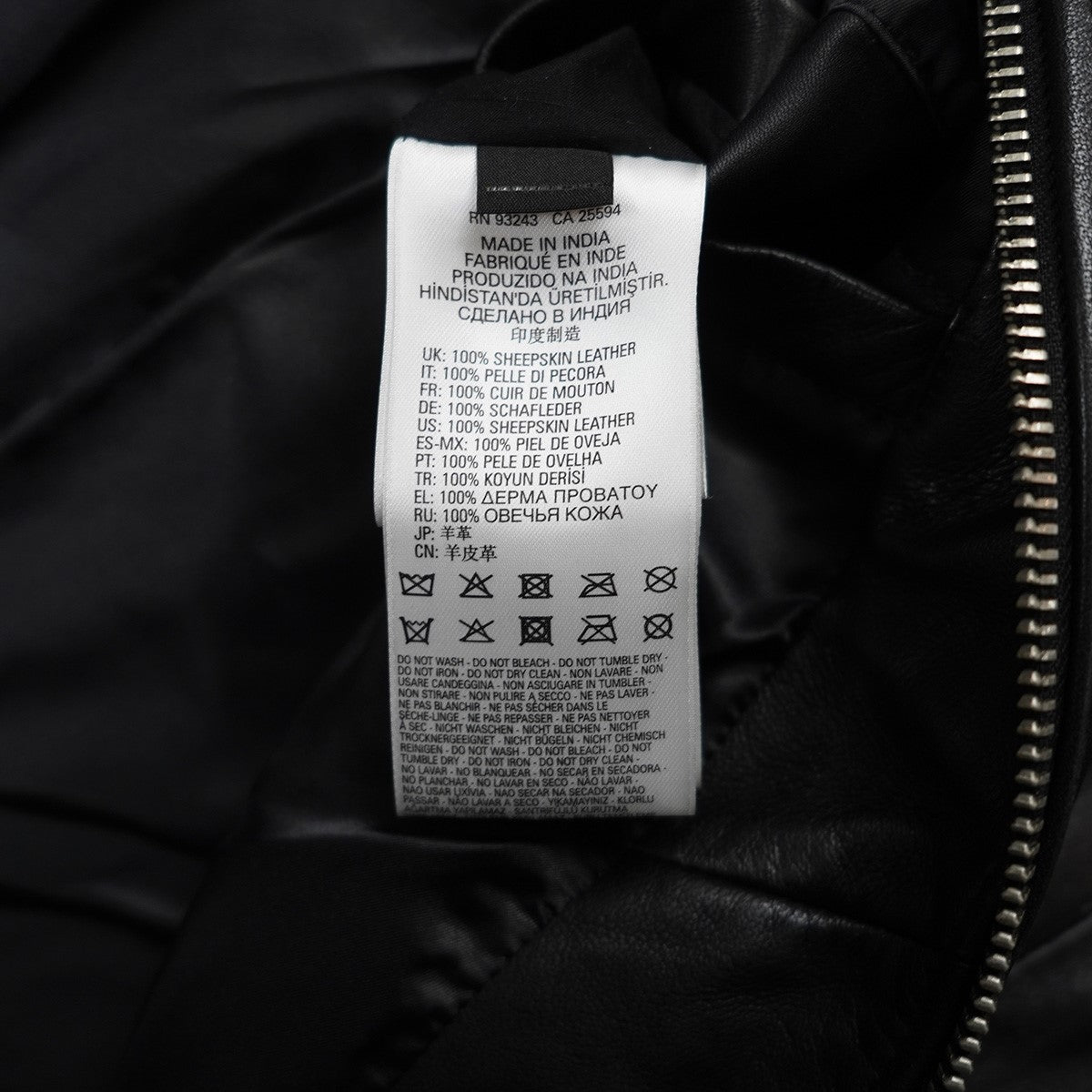 DIESEL(ディーゼル) L-CASE-KA JACKETロゴ シープスキン シングル