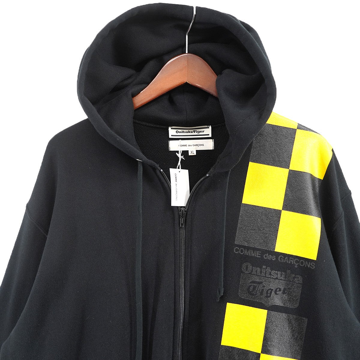 COMME des GARCONS×ONITSUKA TIGER 25AW Onitsuka Tiger Zip Hoodieコラボ ロゴ ジップ フーディ パーカー 古着・中古-3枚目のアイテム画像