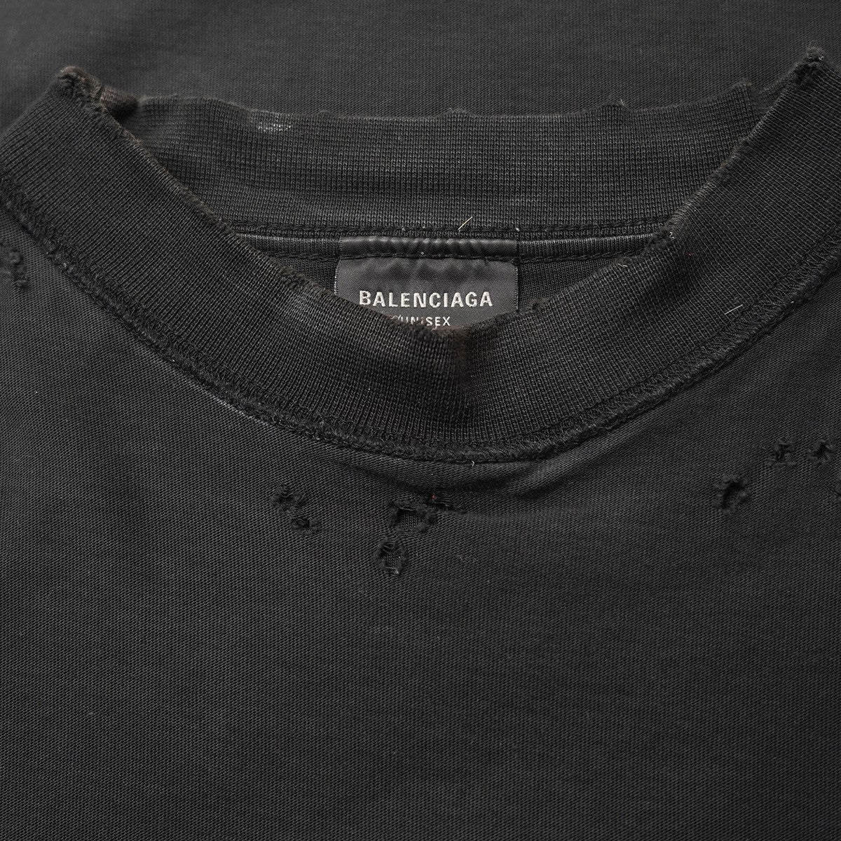BALENCIAGA 24AW ANTWERPEN INSIDE-OUT T-Shirtデストロイ ダメージ加工 アントウェルペン アントワープ オーバーサイズ Tシャツ 古着・中古-7枚目のアイテム画像