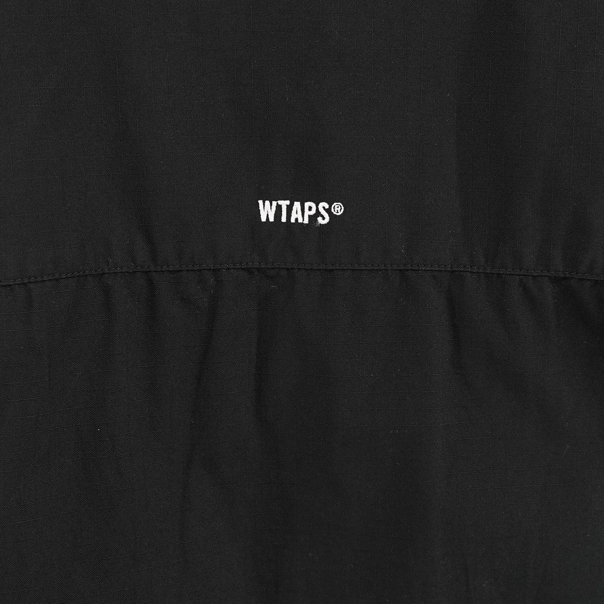 23AW Scout ／ LS ／ Cotton． Ripstop． Signリップストップ ロゴ スカウト ノーカラー シャツ