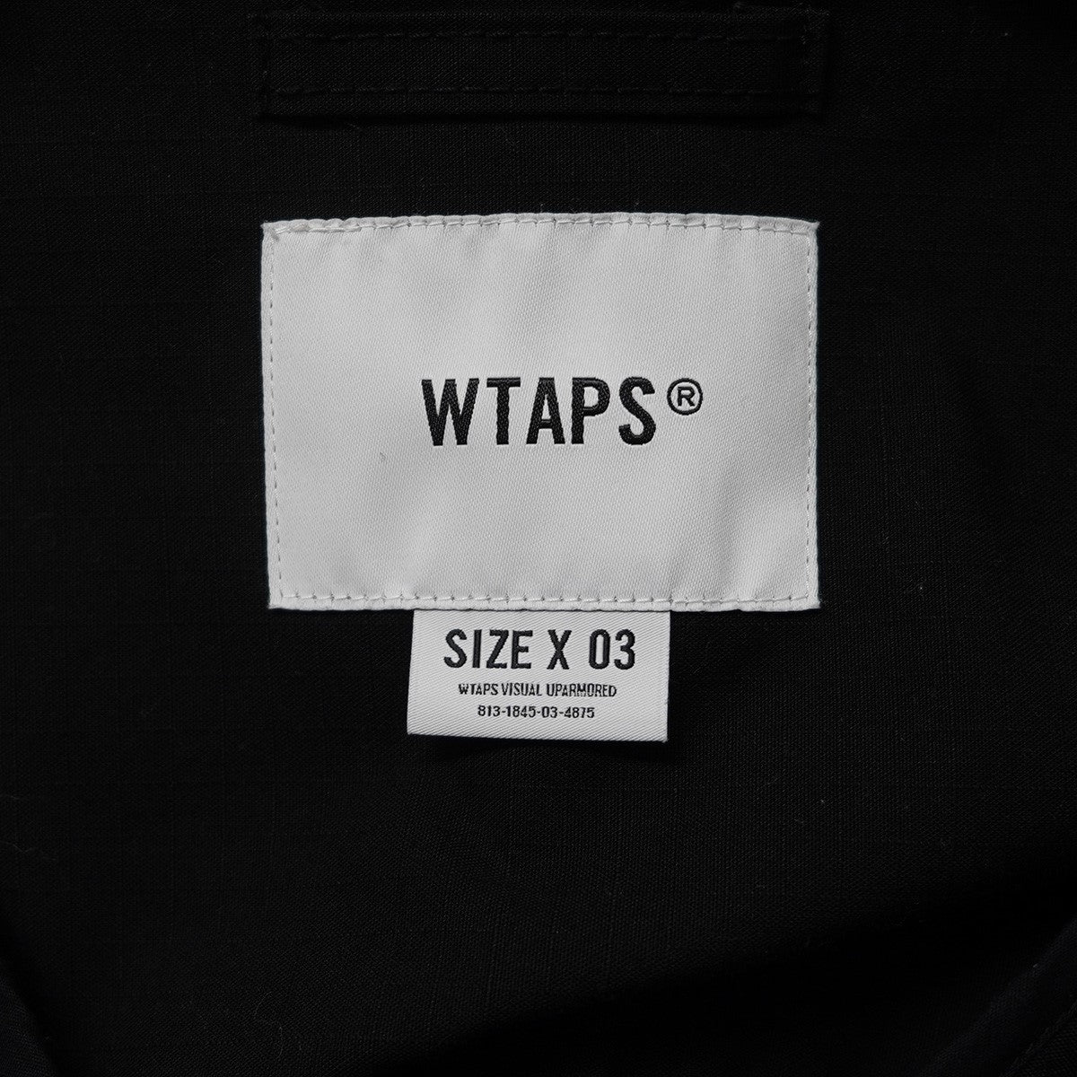 23AW Scout ／ LS ／ Cotton． Ripstop． Signリップストップ ロゴ スカウト ノーカラー シャツ