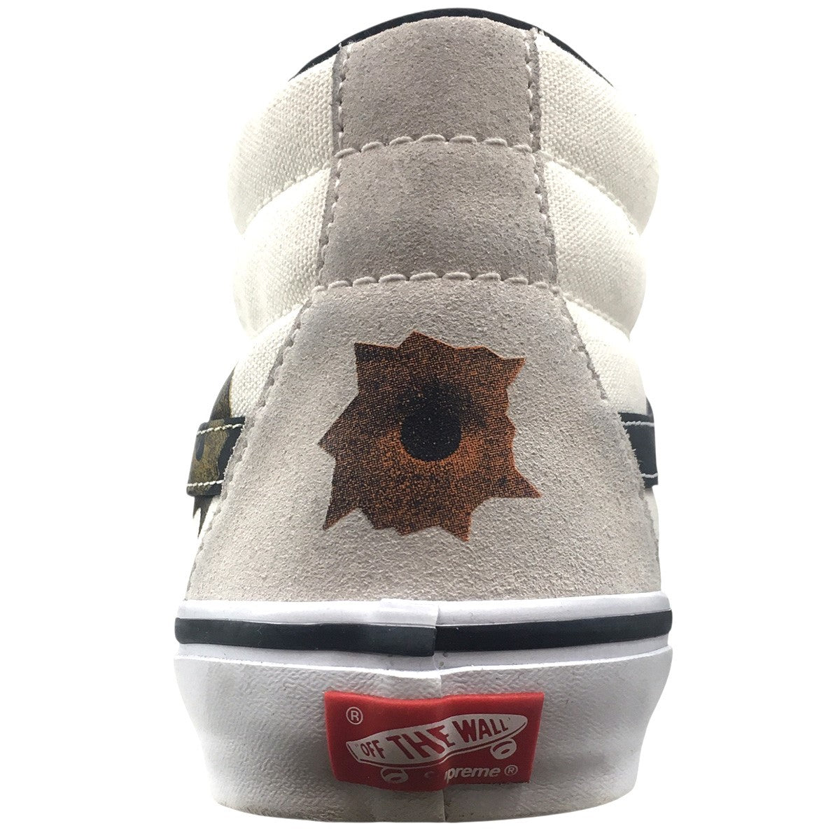Supreme×VANS 25SS Nate Lowman × Vans Skate Grosso Mid Bullet Hole／Naturalネイトローマン バレットホール スケートグロッソ ミッド ロゴ スニーカー 古着・中古-7枚目のアイテム画像