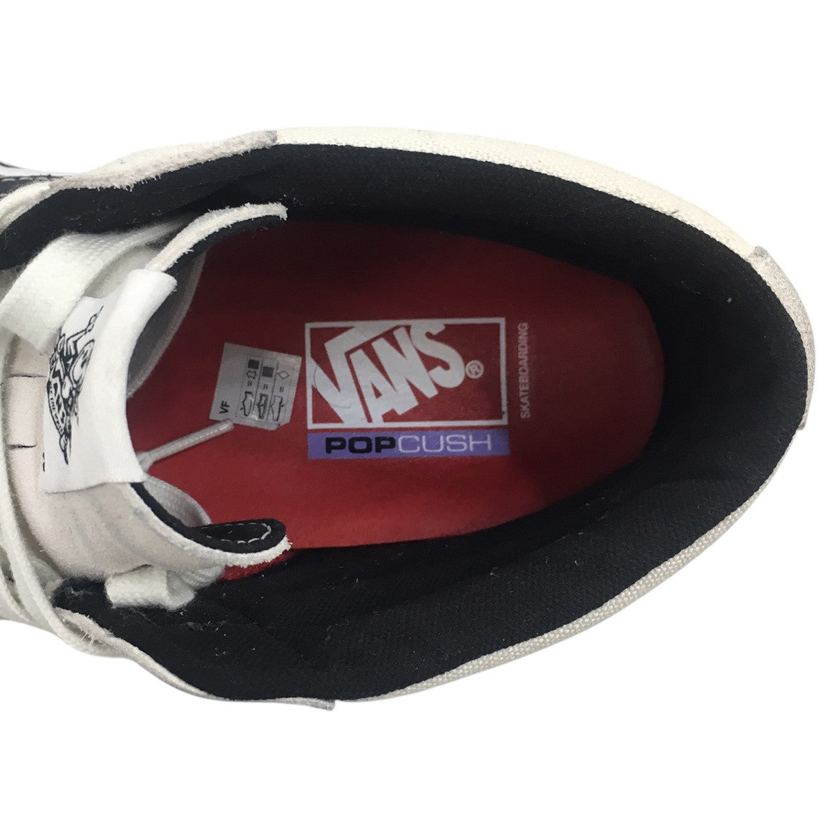 Supreme×VANS 25SS Nate Lowman × Vans Skate Grosso Mid Bullet Hole／Naturalネイトローマン バレットホール スケートグロッソ ミッド ロゴ スニーカー 古着・中古-8枚目のアイテム画像