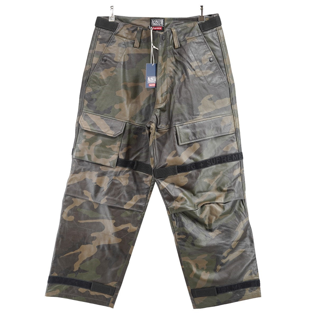 Supreme×MARITHE+FRANCOIS GIRBAUD×ALPHA 25SS Shuttle Tape Leather Cargo Pant Camoロゴ シャトル テープ レザー カーゴ パンツ 古着・中古-1枚目のアイテム画像