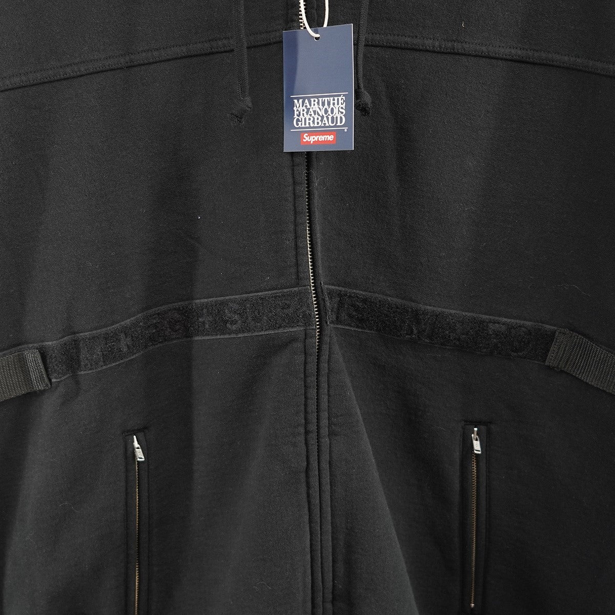 25SS Marithe + Francois Girbaud Zip Up Hooded Sweatshirtロゴ ジップ アップ フーディー スウェットシャツ パーカー