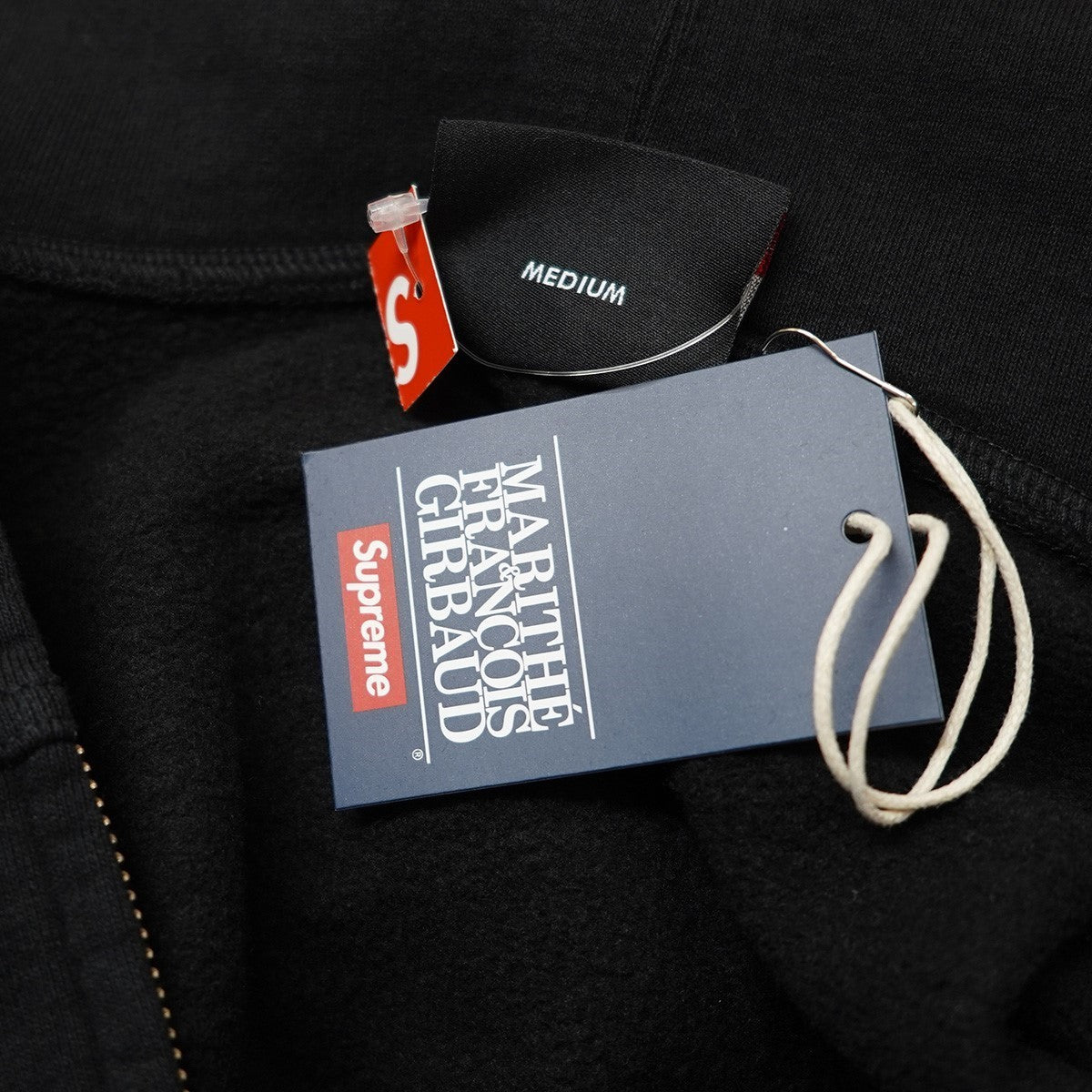 25SS Marithe + Francois Girbaud Zip Up Hooded Sweatshirtロゴ ジップ アップ フーディー スウェットシャツ パーカー