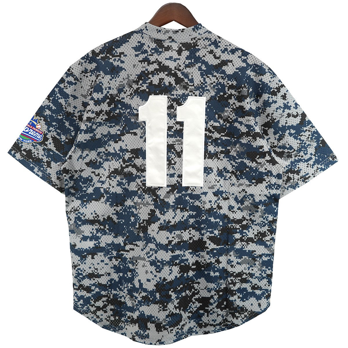Supreme 25SS S Logo Baseball Henley Digi Camoエス ロゴ ベースボール ヘンリー ネック メッシュ Tシャツ 古着・中古-2枚目のアイテム画像