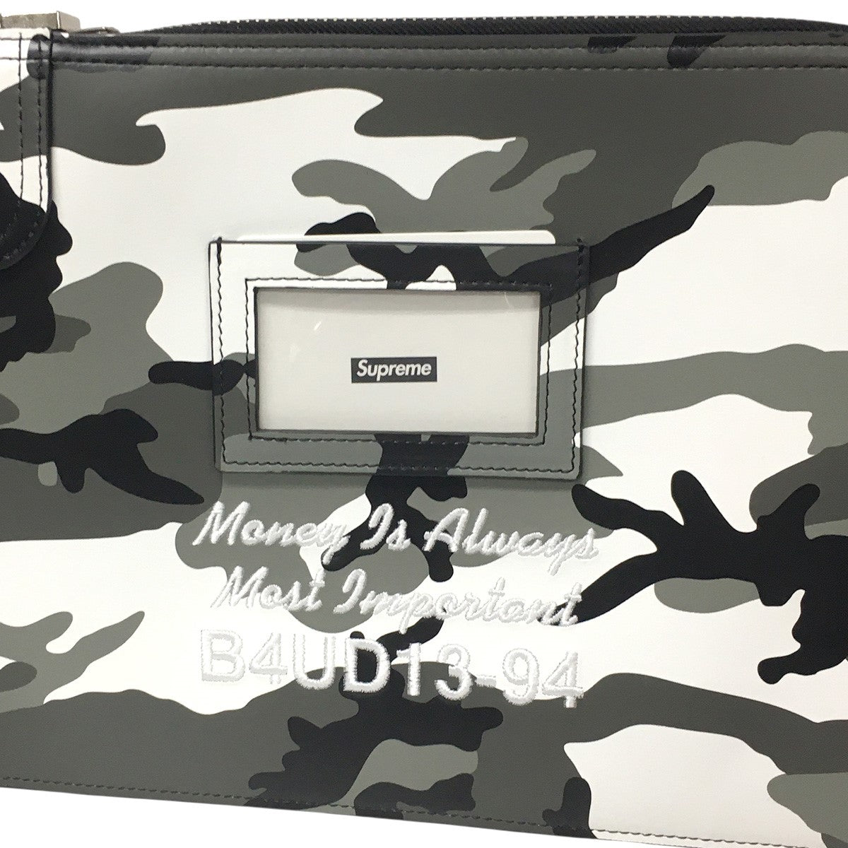 Supreme(シュプリーム) 25SS Leather Money Bag Snow Camo イタリア製