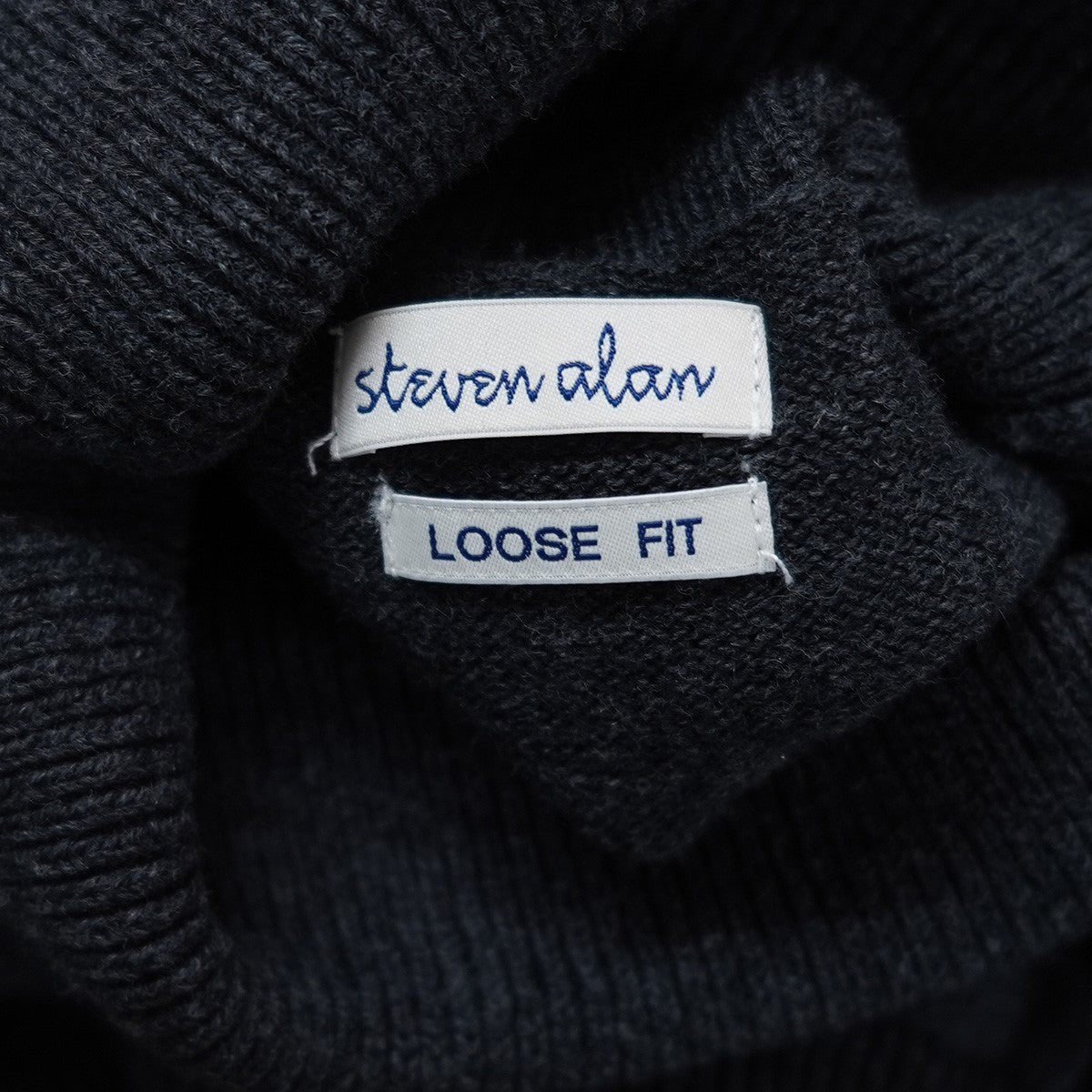 LOOSE FIT ルーズフィット カシミヤ混 タートルネック ニット セーター