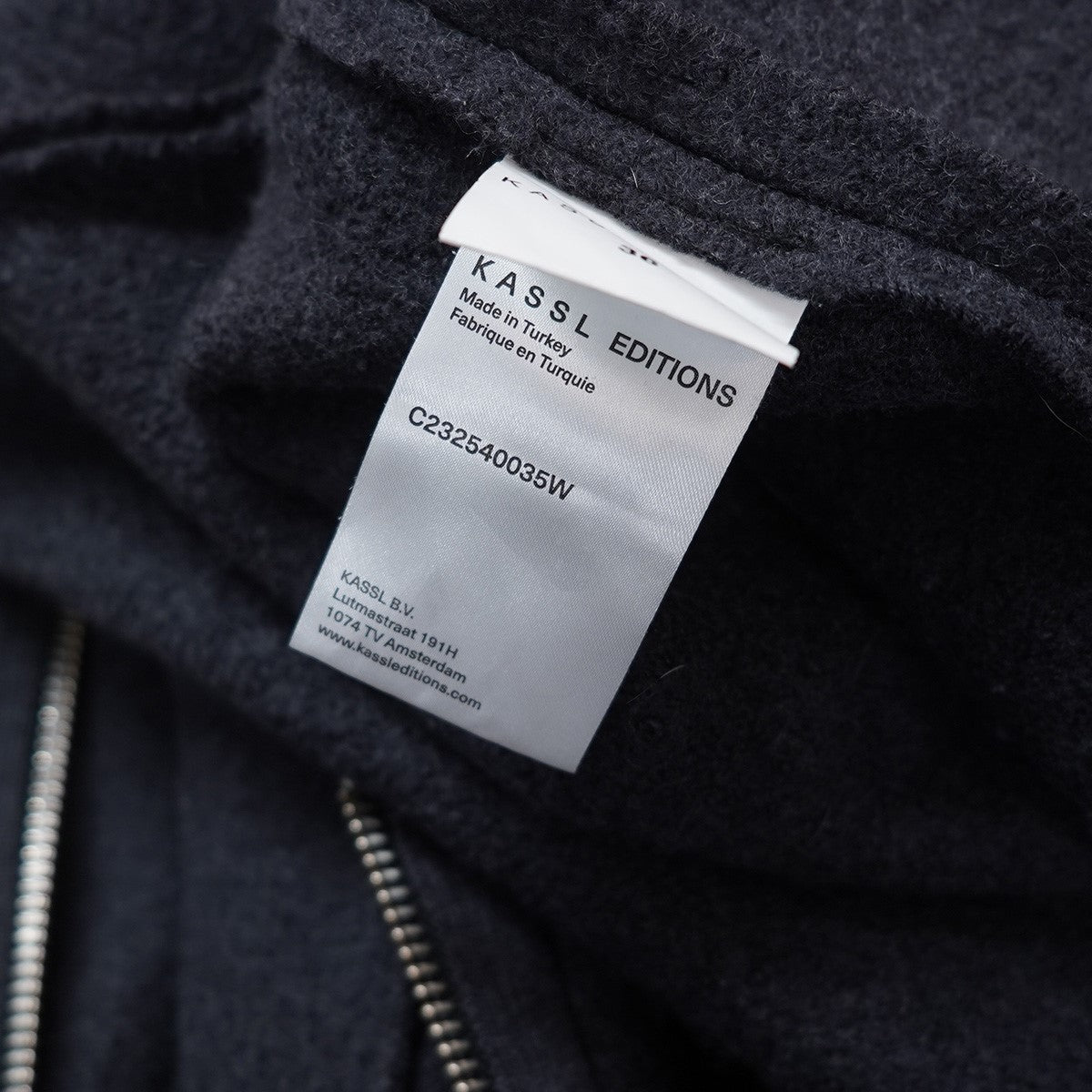 24AW ジップアップ ウール ジャケット