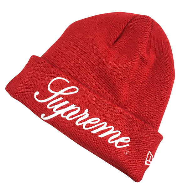 Supreme×New Era 24AW New Era Script Beanieスクリプト ロゴ ビーニー