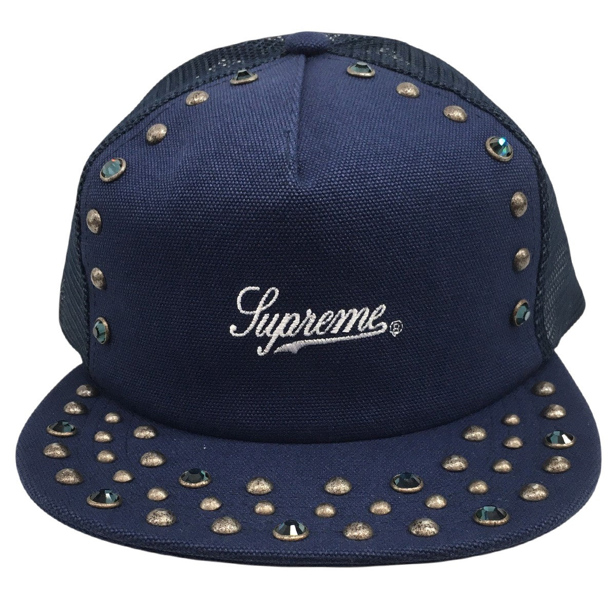 25AW b．b． Simon Studded Mesh Back 5-Panelビービーサイモン ロゴ スタッズ メッシュ バック 5 パネル キャップ 帽子