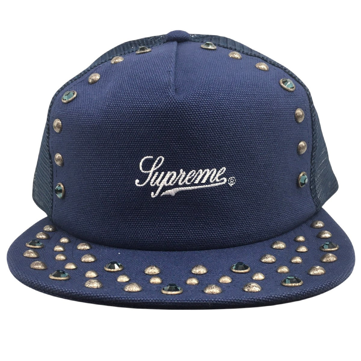 25AW b．b． Simon Studded Mesh Back 5-Panelビービーサイモン ロゴ スタッズ メッシュ バック 5 パネル キャップ 帽子