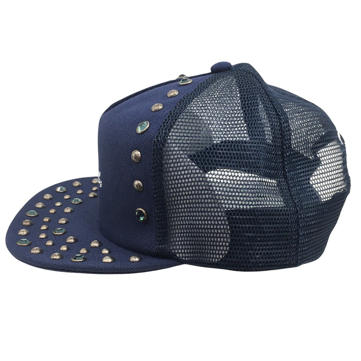 25AW b．b． Simon Studded Mesh Back 5-Panelビービーサイモン ロゴ スタッズ メッシュ バック 5 パネル キャップ 帽子
