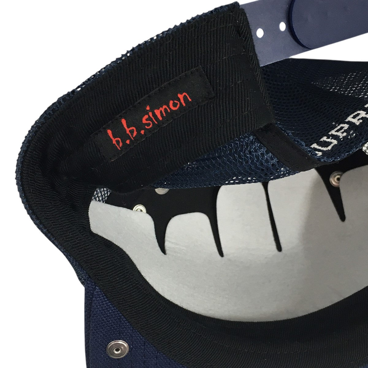 25AW b．b． Simon Studded Mesh Back 5-Panelビービーサイモン ロゴ スタッズ メッシュ バック 5 パネル キャップ 帽子