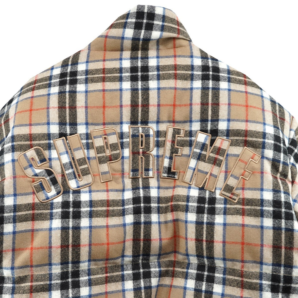 Supreme 24AW Reversible Puffer Jacket × Lochcarron of Scotlandリバーシブル チェック ロゴ パファー ダウン ジャケット 古着・中古-2枚目のアイテム画像
