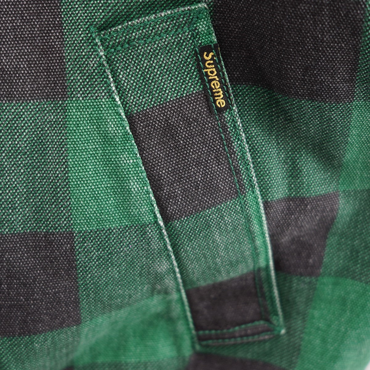 25AW Faux Shearling Lined Bomber Jacketバック ロゴ 加工 チェック フェイク シアリング ラインド ボンバー ジャケット