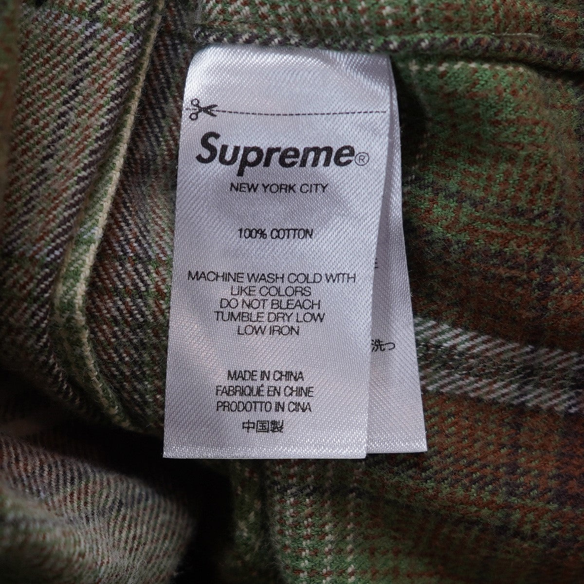 23SS Shadow Plaid Flannel Shirtロゴ シャドー  シャドウ チェック フランネル シャツ ネルシャツ