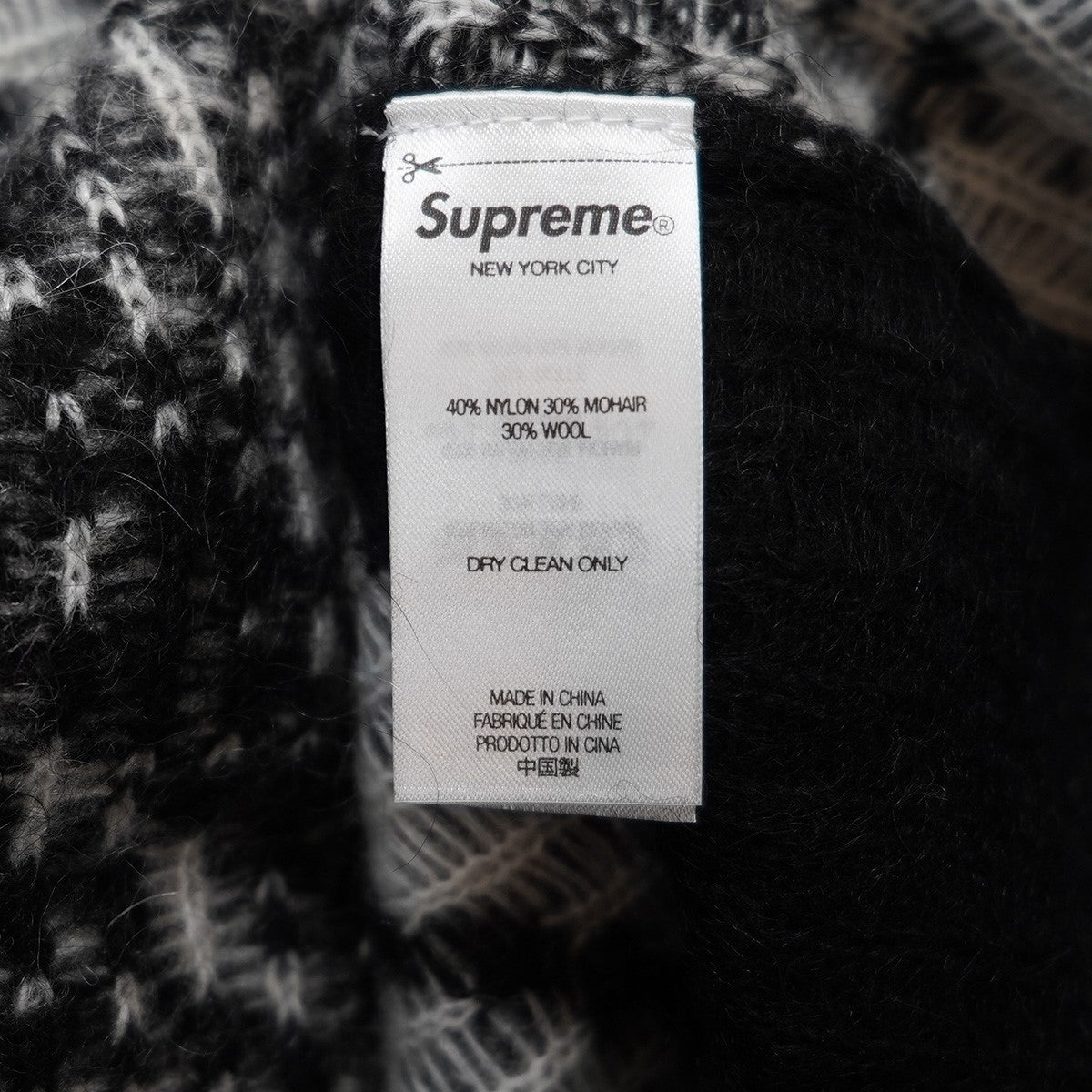 Supreme 25SS Aphex Twin Mohair Sweaterエイフェックスツイン モヘア セーター グラフィック ニット 古着・中古-6枚目のアイテム画像