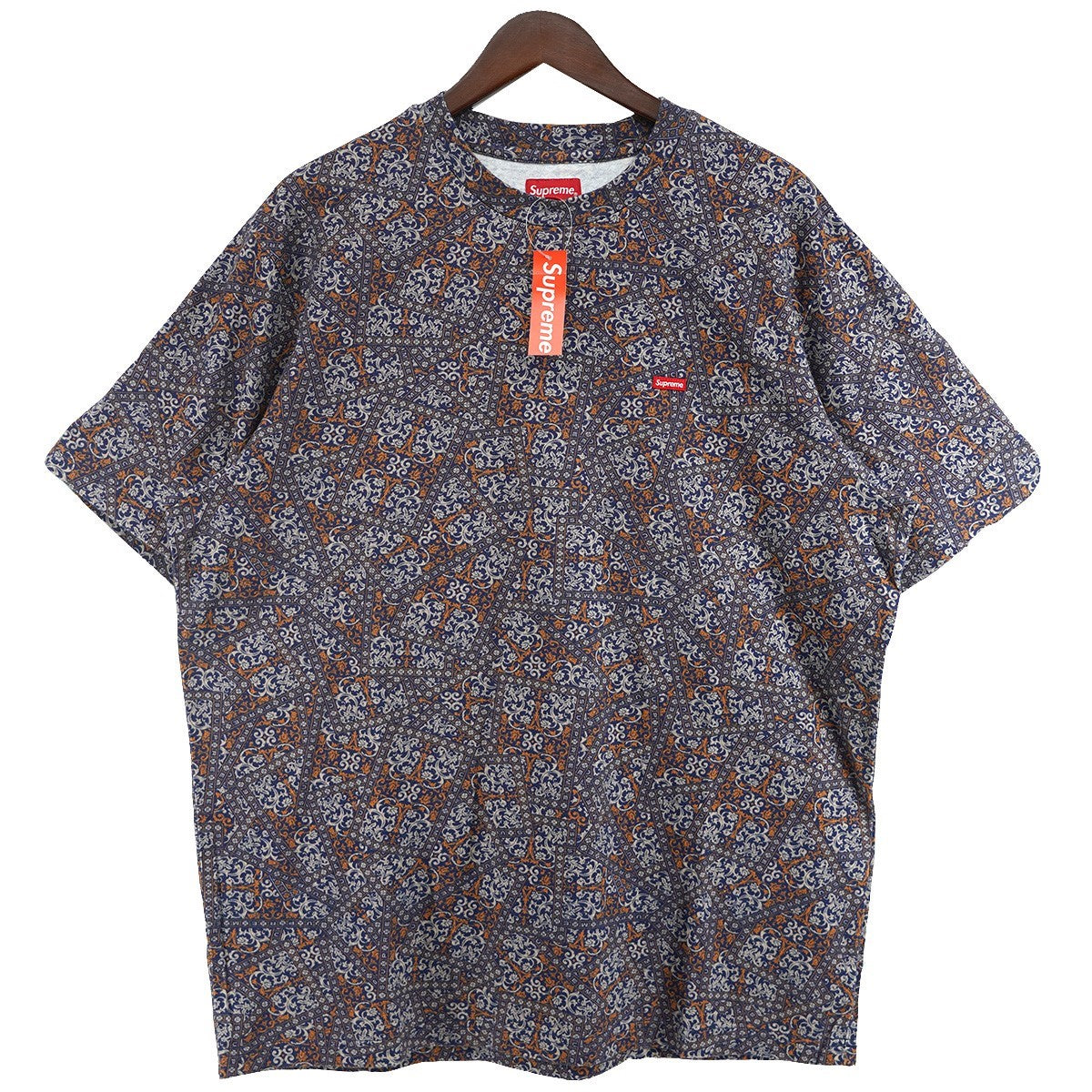 Supreme(シュプリーム) 21AW Small Box Tee Navy Floral Cards限定