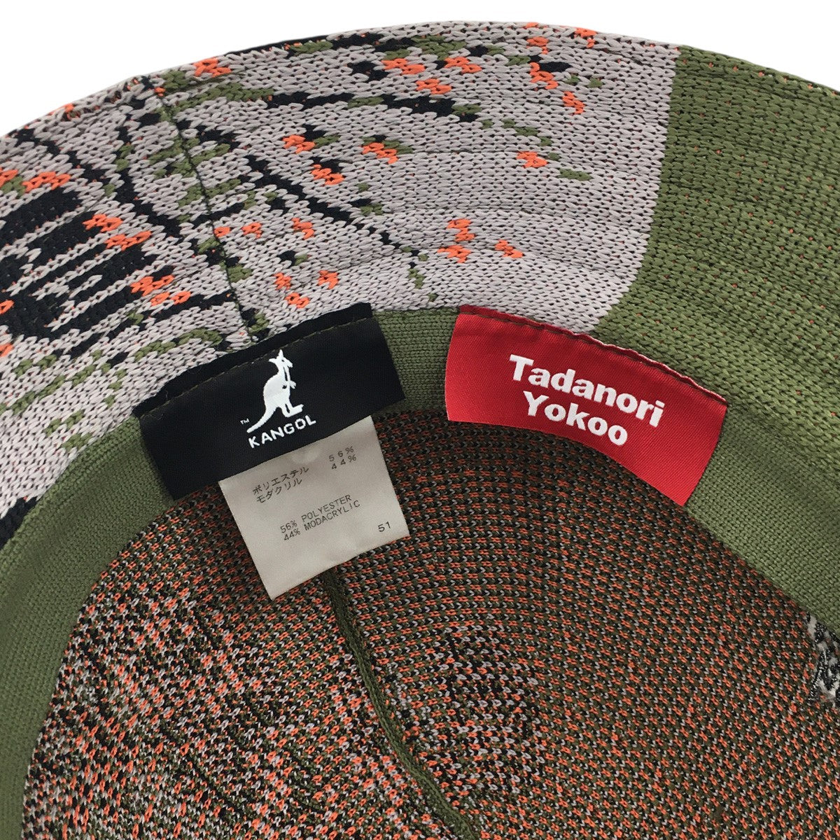 KANGOL TADANORI YOKOO TROPIC CASUAL美術家 グラフィックデザイナー 横尾忠則 ハット 帽子 古着・中古-7枚目のアイテム画像