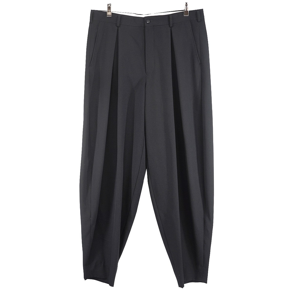 COMME des GARCONS HOMME PLUS 25AW ウールギャバボックスプリーツパンツ タック スラックス 古着・中古-1枚目のアイテム画像