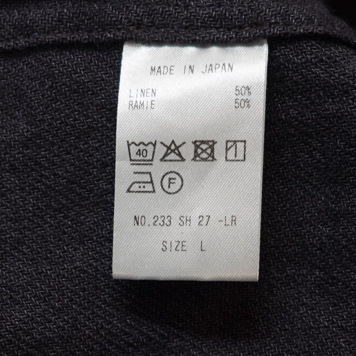 COLINA Atelier Shirts リネンラミー アトリエ シャツ コート 古着・中古-5枚目のアイテム画像