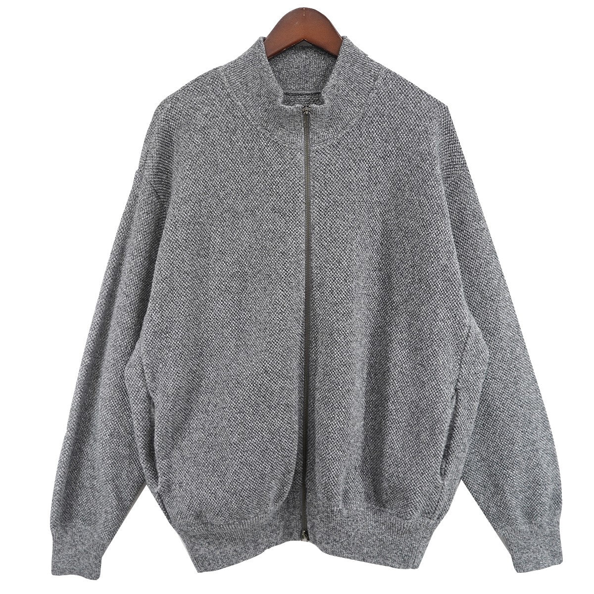 crepuscule 24AW UR Moss Stitch Drivers Knitジップ ドライバース ニット 古着・中古-1枚目のアイテム画像