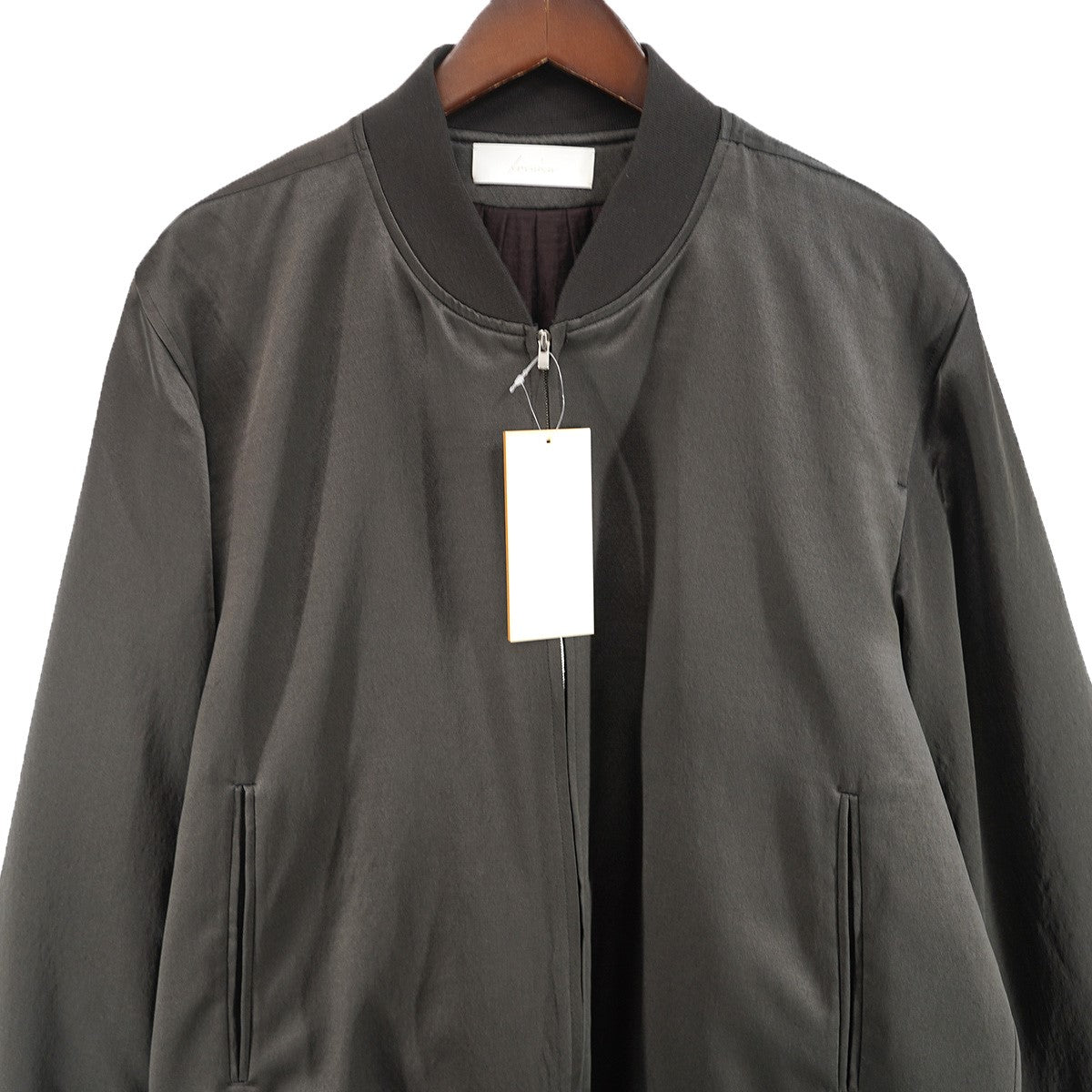 IRENISA 25SS Bomber Jacket （Smoke Gray）ウール シルク ボンバー ジャケット ブルゾン 古着・中古-2枚目のアイテム画像