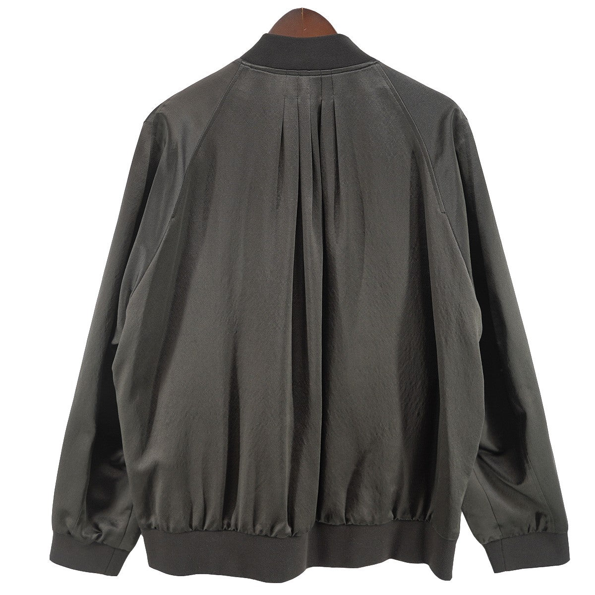 IRENISA(イレニサ) 25SS Bomber Jacket （Smoke Gray）ウール シルク