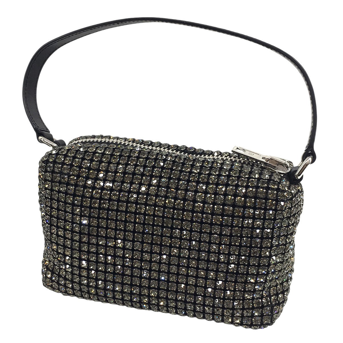ALEXANDER WANG HEIRESS MEDIUM POUCHロゴ ラインストーン メッシュ