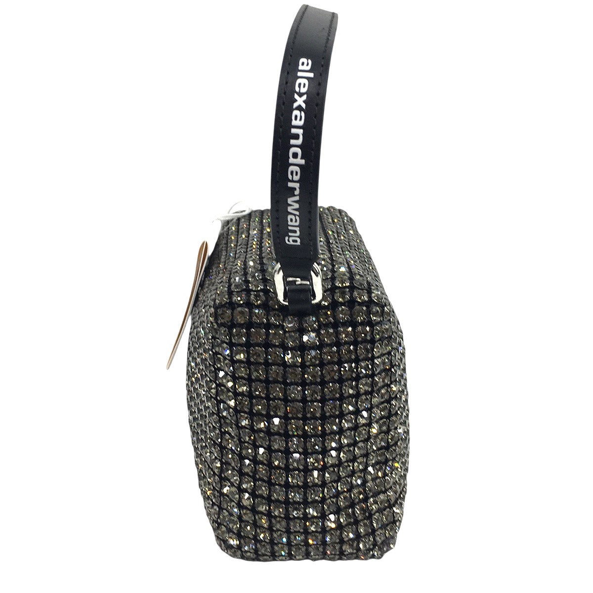 ALEXANDER WANG HEIRESS MEDIUM POUCHロゴ ラインストーン メッシュ ポーチ ミニ ハンドバッグ 鞄 古着・中古-5枚目のアイテム画像