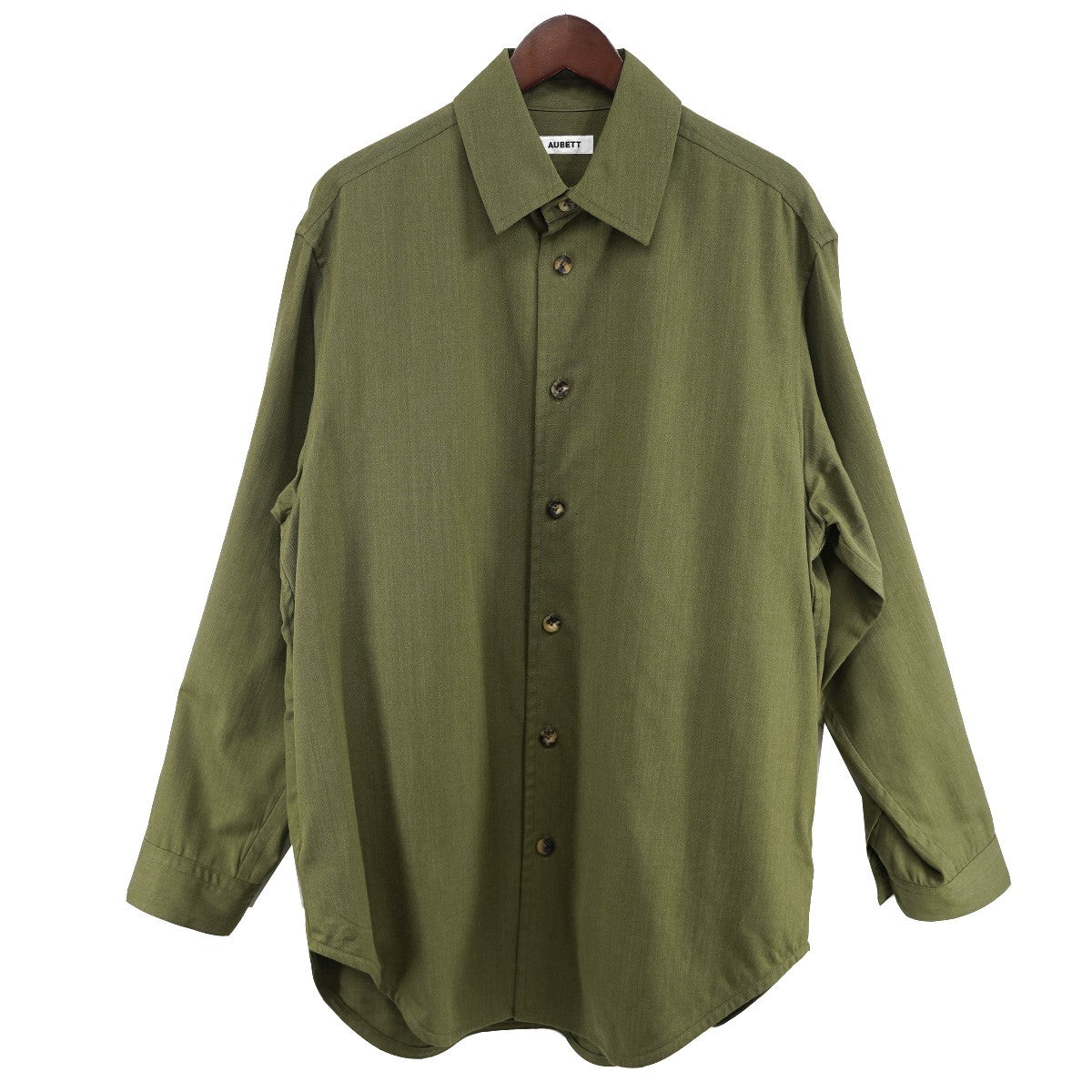 AUBETT 22SS MELANGE WOOL GABARDINE COACH JACKETハイツイスト メランジウール ギャバジン コーチジャケット シャツジャケット 古着・中古-1枚目のアイテム画像