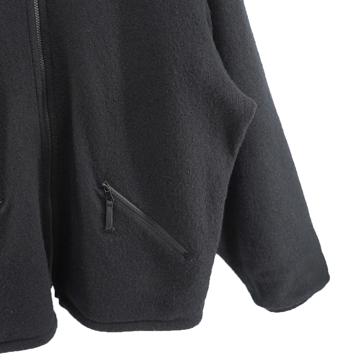 25AW ssstein john 別注 W／C FLEECE JACKETウールコットン フリース オーバーサイズ ジャケット ブルゾン