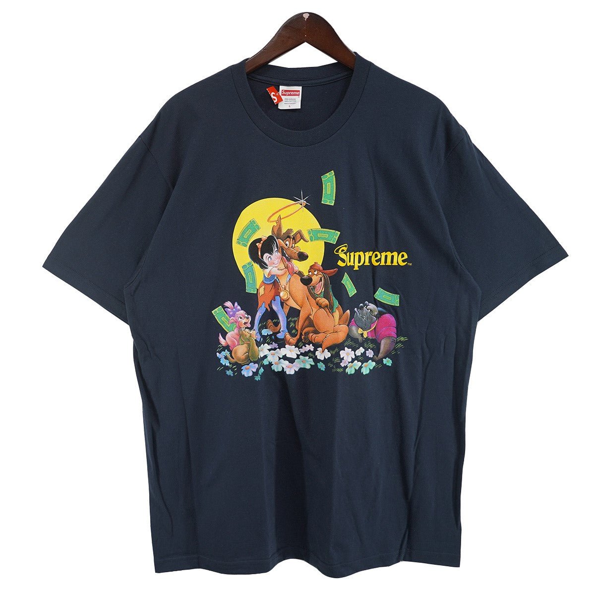 Supreme 25AW All Dogs Go To Heaven Tee ロゴ アニメ 映画 ムービーオール ドッグス ゴー トゥ ヘブン Tシャツ 古着・中古-1枚目のアイテム画像