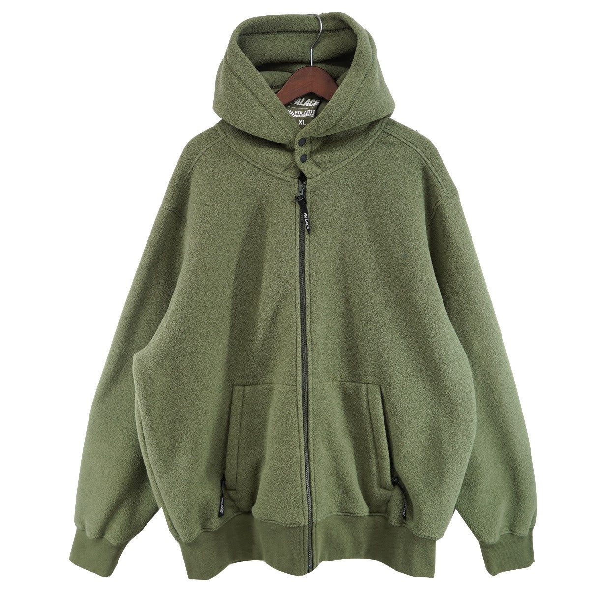 24AW POLARTEC LAZER ZIP HOODトライアングル ロゴ ポーラテック フリース ジップ フード パーカー
