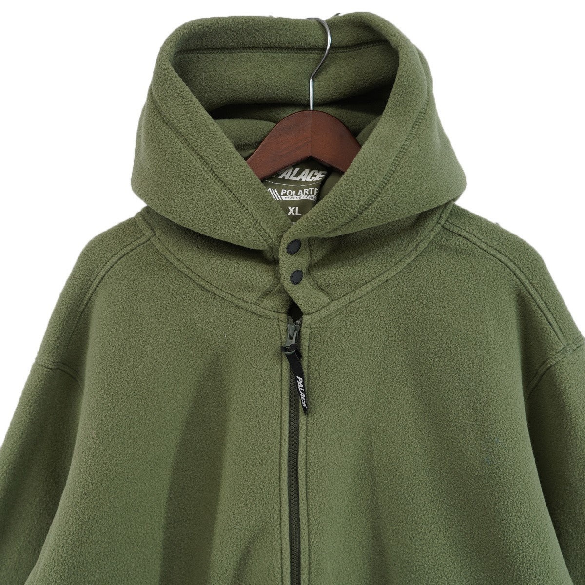 24AW POLARTEC LAZER ZIP HOODトライアングル ロゴ ポーラテック フリース ジップ フード パーカー