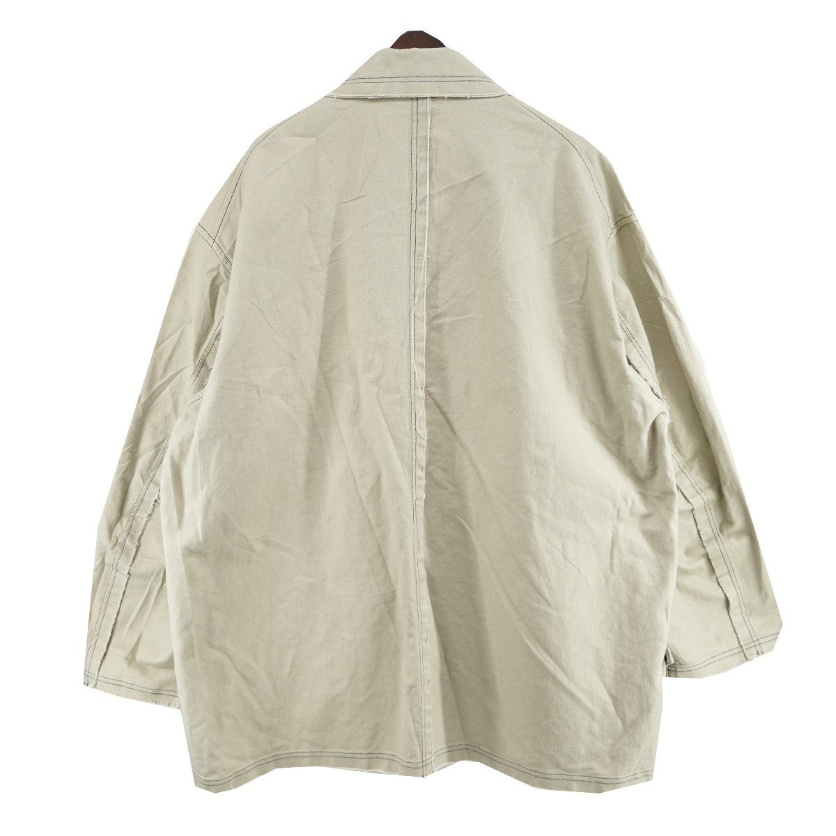 YOKE 22SSCUT-OFF HALF COAT カットオフ 加工 ハーフコート ジャケット 古着・中古-4枚目のアイテム画像