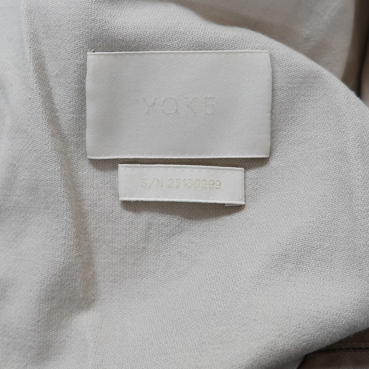 YOKE 22SSCUT-OFF HALF COAT カットオフ 加工 ハーフコート ジャケット 古着・中古-5枚目のアイテム画像