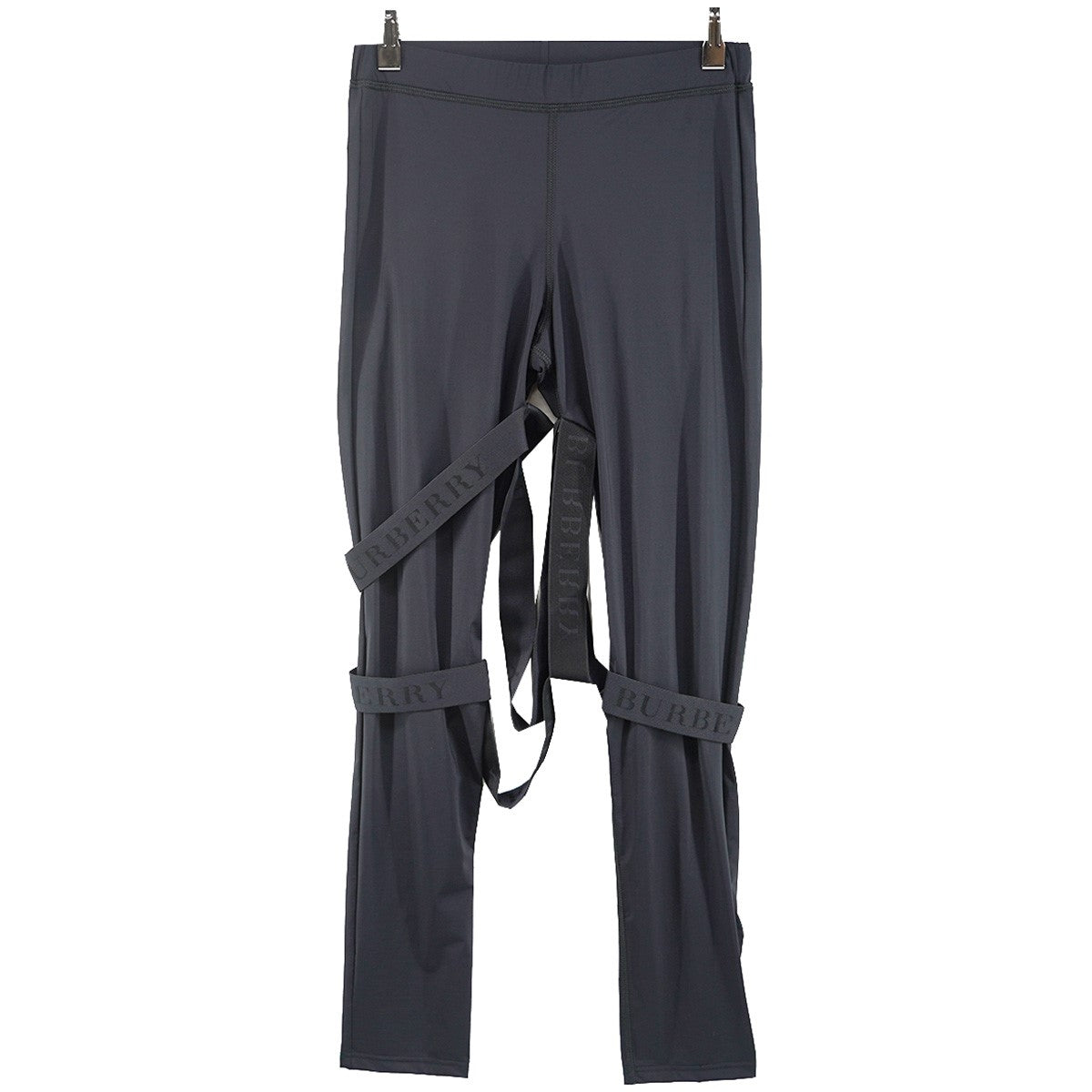 19SS Strap Detail Stretch Jersey Footed Leggings リカルド期パンク ラグジュアリー ジャカードロゴ ストラップ レギンス ストレッチ スキニー パンツ