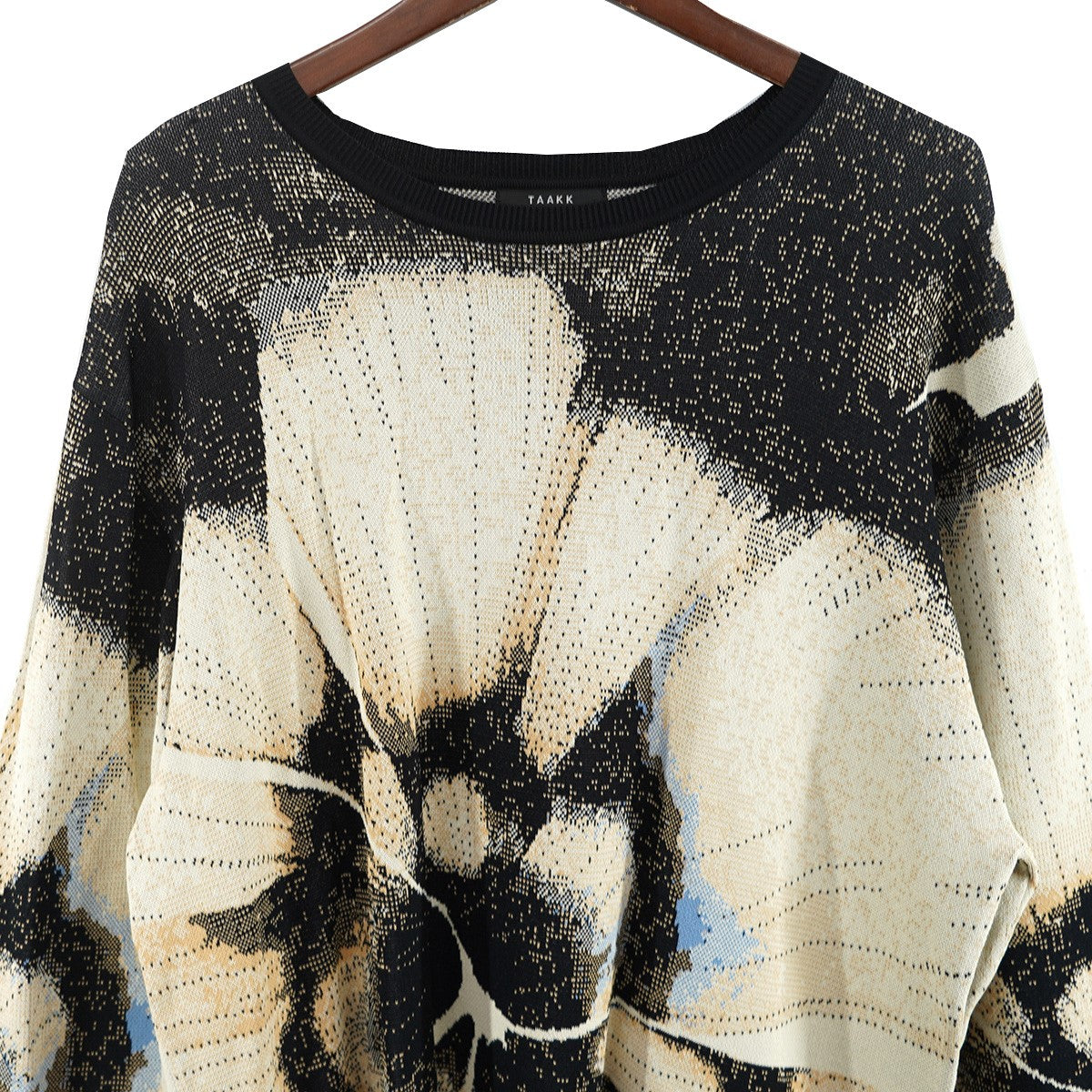 TAAKK(ターク) 24AW JACQUARD KNITフラワー ジャガード織りニット 定価
