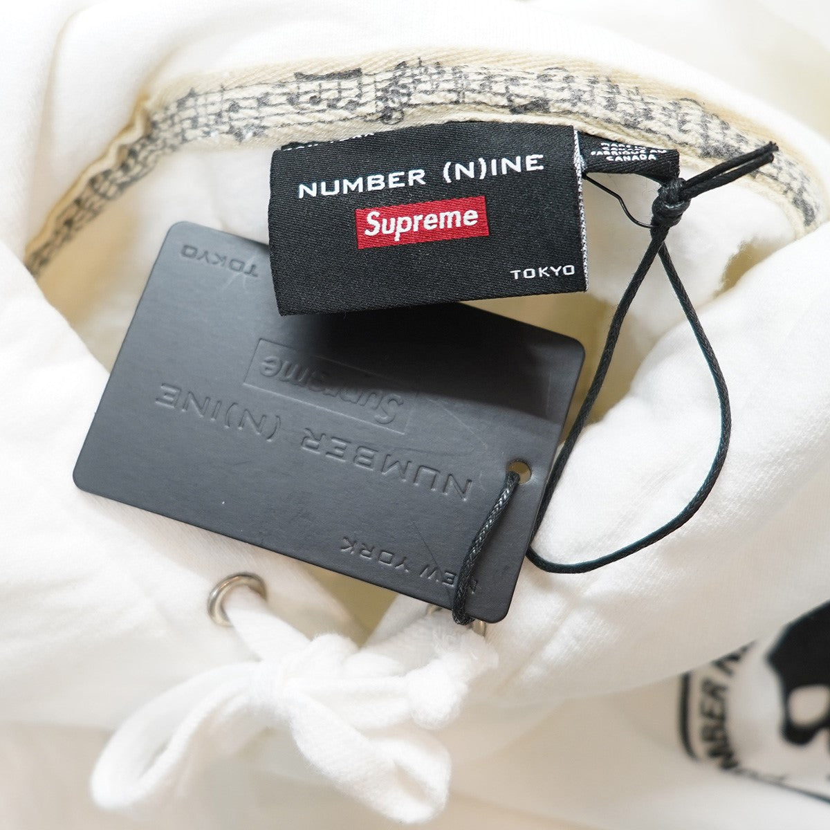 Supreme×NUMBER (N)INE 25AW Number (N)ine Hooded Sweatshirtコラボ ロゴ スカル フーデットスウェットシャツ パーカー 古着・中古-7枚目のアイテム画像